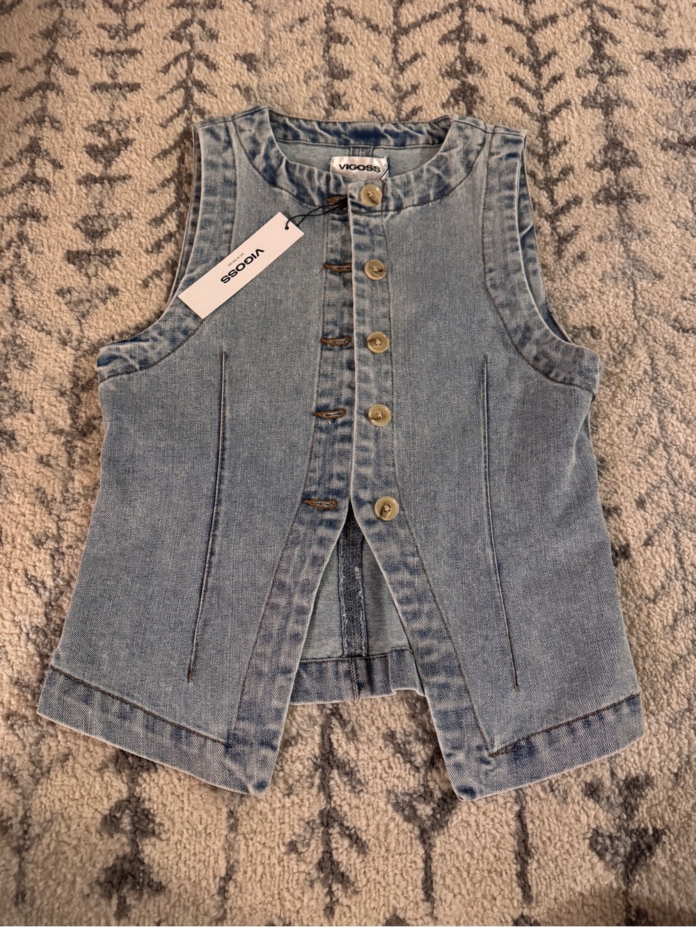 NWT - Vigoss denim button down
